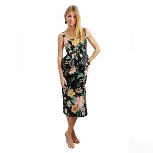 Tuckernuck Black Floral Dress
